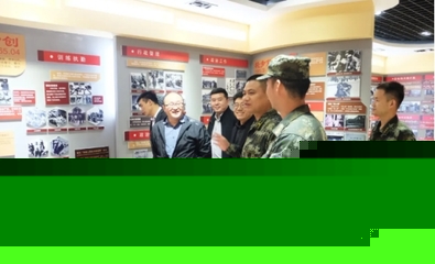 军民鱼水情 福气多江浙沪团队慰问海盐县武警中队官兵，组织温情展览活动
